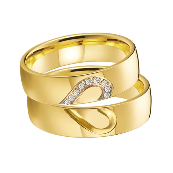 Alianzas Corazón Oro 18K - Vista principal