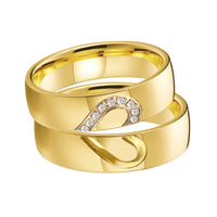 Alianzas Corazón Oro 18K - Vista principal